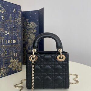 Dior black shoulder bag